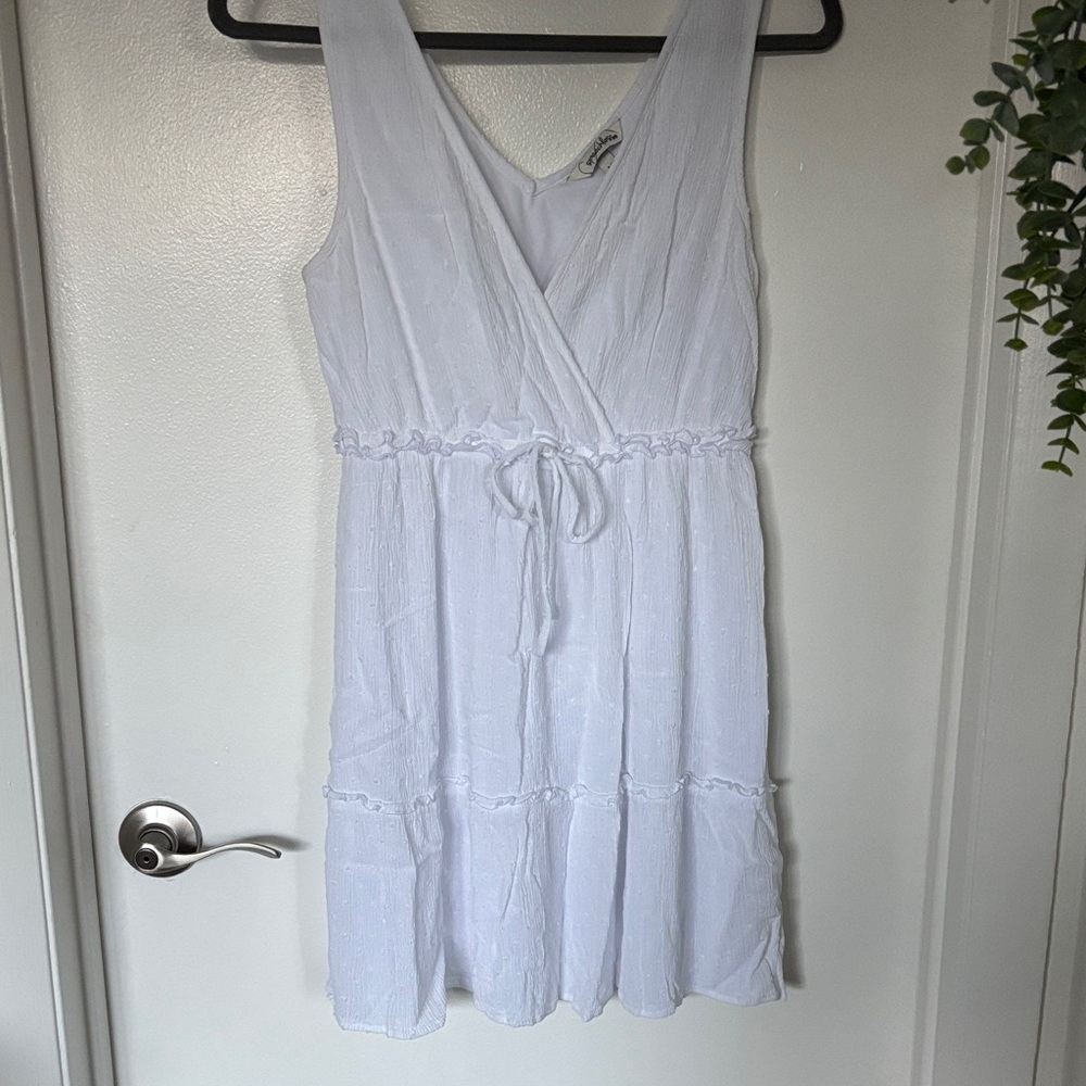 Speechless White Sleeveless Mini Dress